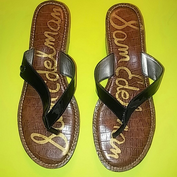 Sam Edelman Black Romy Wedges - Picture 2 of 5